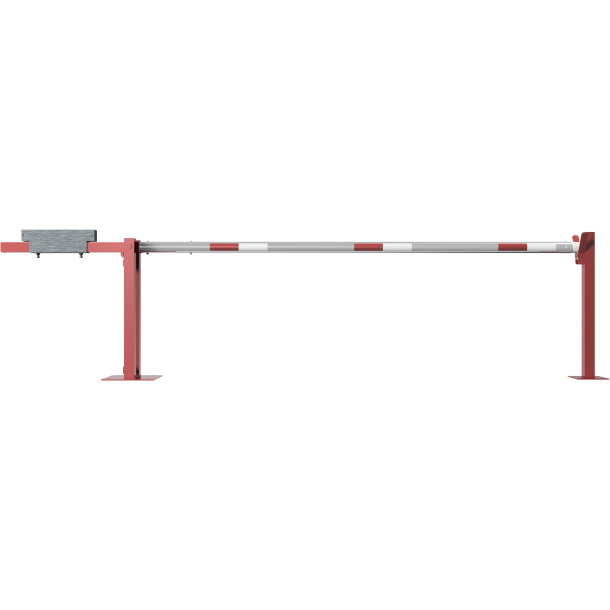 Access barrier with counterweight | and supporting post | clear width: 3000 mm | with Euro profile cylinder lock